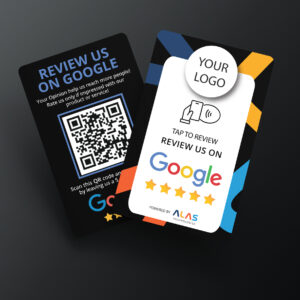 Google Review Card Black With Logo