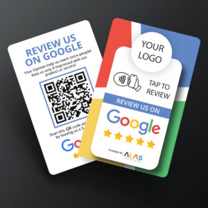 Google Review Card White With Logo